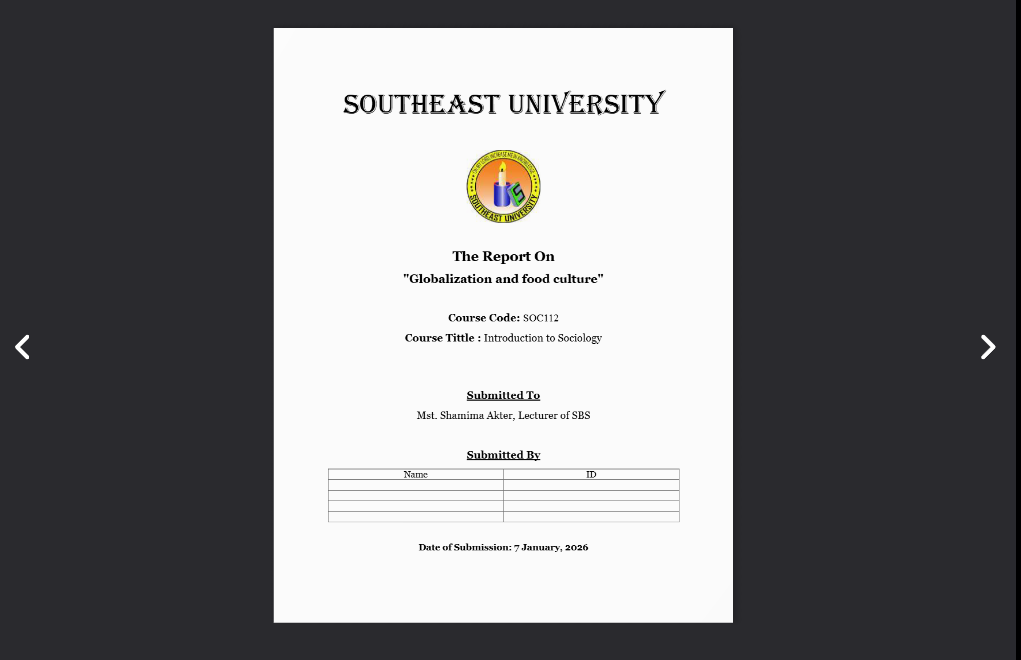 “Globalization and food culture”